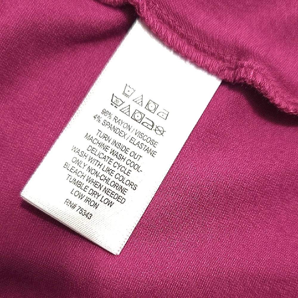 Tahari Pink Boxy Relaxed Short Sleeve Tee NWOT - Picture 6 of 7
